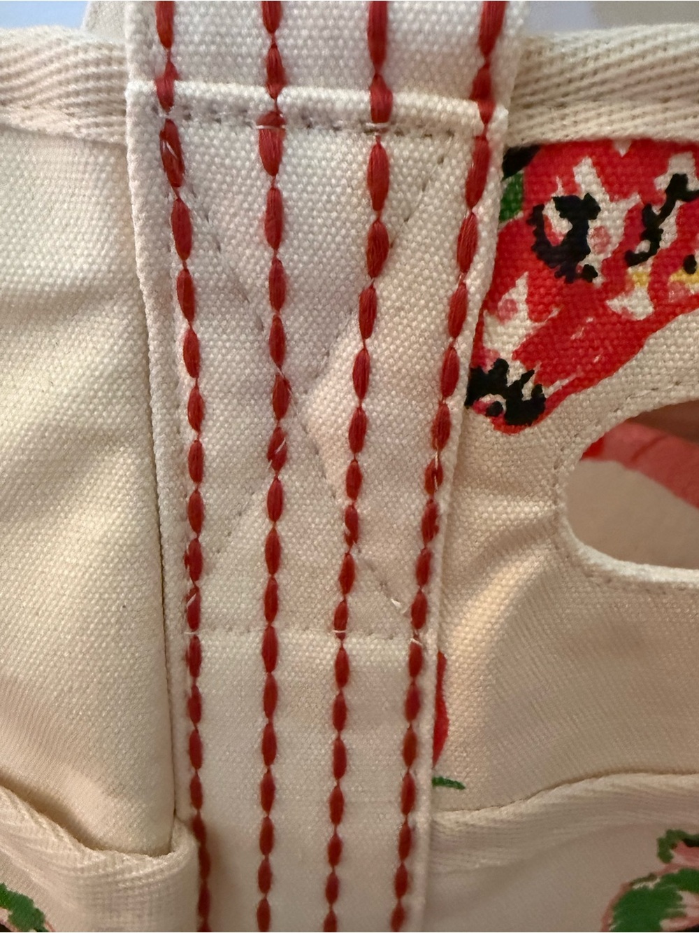 Free People | Printed Caravan Tote | Strawberry | Large Tote Bag - Picture 6 of 12